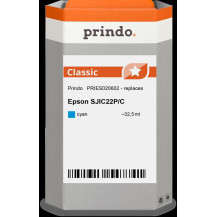 compatibile con Epson SJIC22P-C ciano  Prindo Classic ciano Cartuccia d'inchiostro