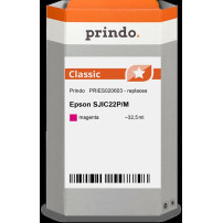 compatibile con Epson SJIC22P-M magenta  Prindo Classic magenta Cartuccia d'inchiostro