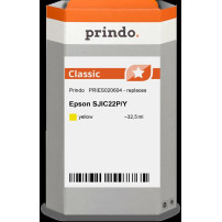 compatibile con Epson SJIC22P-Y giallo  Prindo Classic giallo Cartuccia d'inchiostro