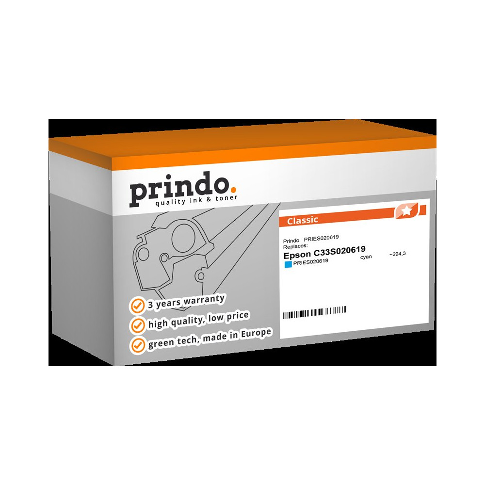 Prindo Classic ciano Cartuccia d'inchiostro