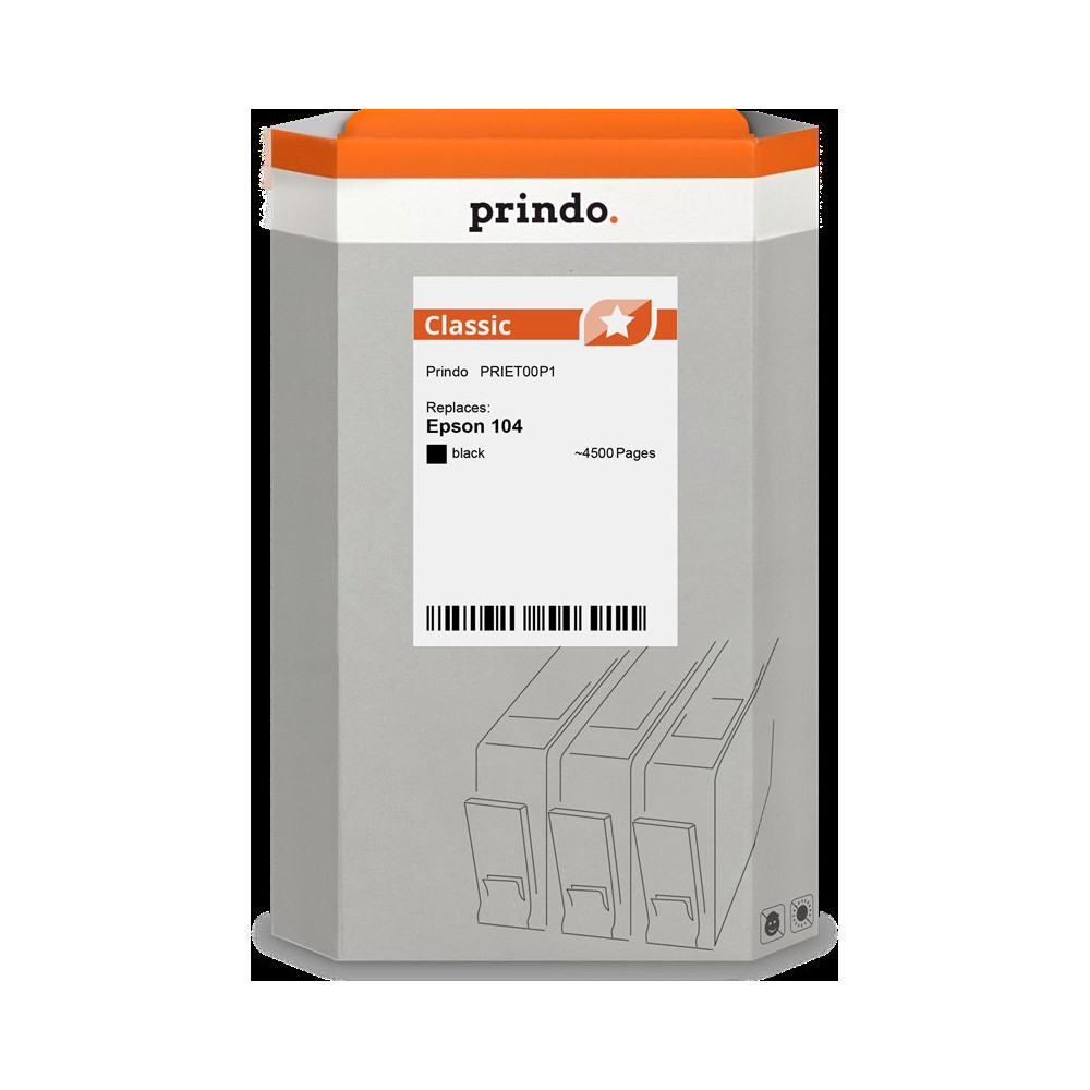 compatibile con Epson 104 nero  Prindo Classic nero Cartuccia d'inchiostro