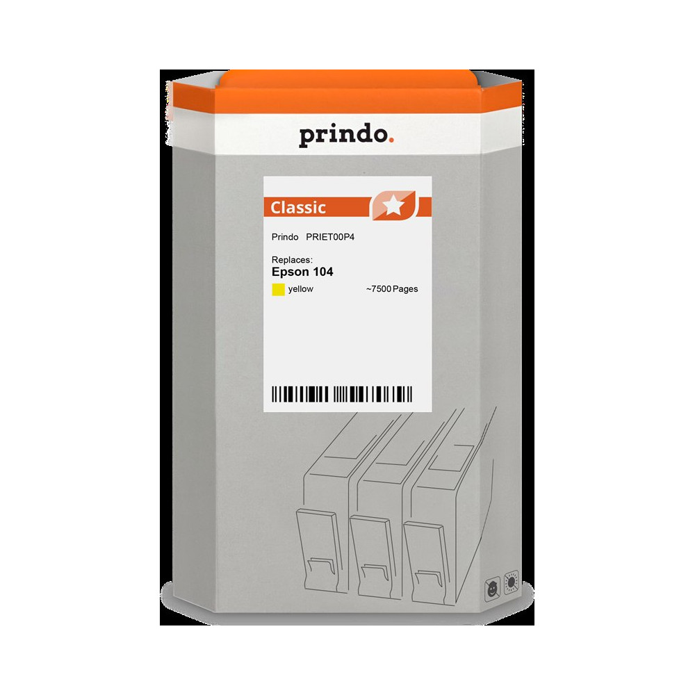 compatibile con Epson 104 giallo  Prindo Classic giallo Cartuccia d'inchiostro