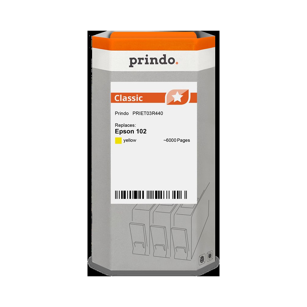 compatibile con Epson 102 giallo  Prindo Classic giallo Cartuccia d'inchiostro