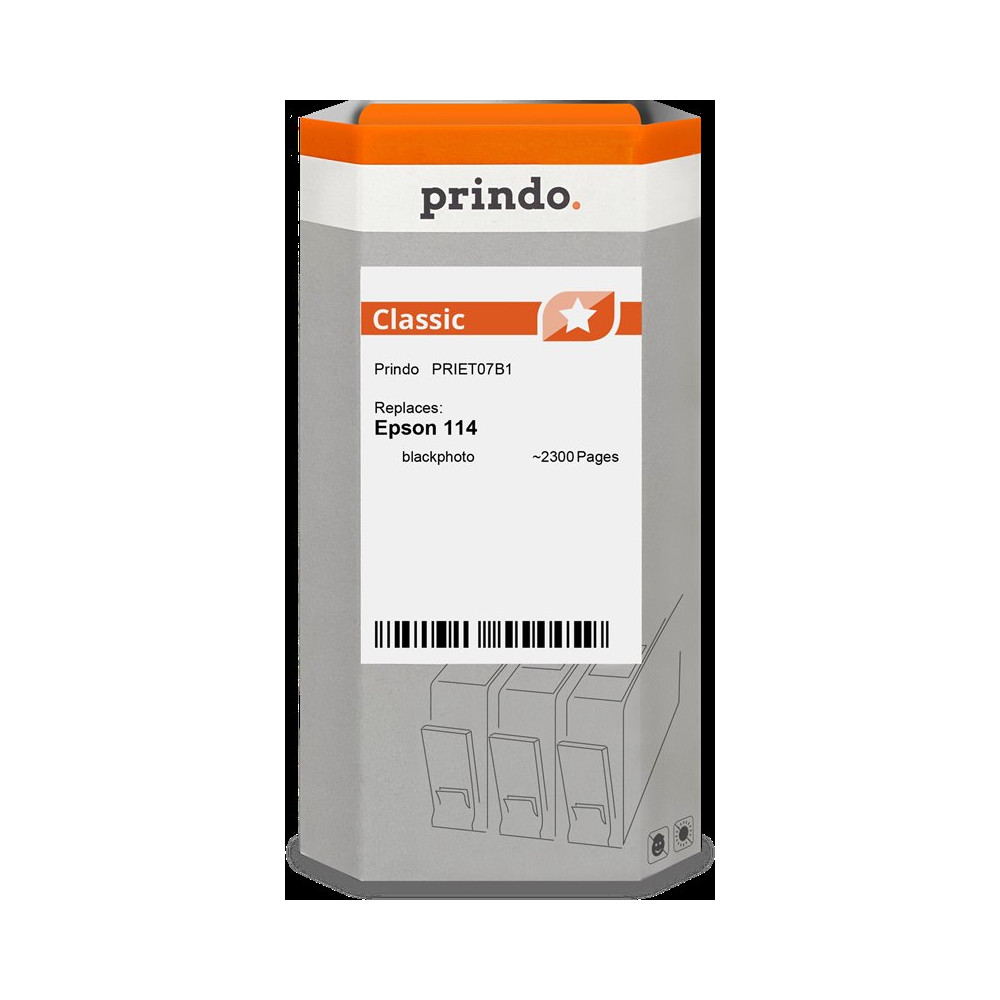 compatibile con Epson 114 Nero (Foto)  Prindo Classic Nero (Foto) Cartuccia d'inchiostro