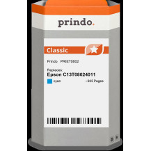 compatibile con Epson T0802 ciano  Prindo Classic ciano Cartuccia d'inchiostro