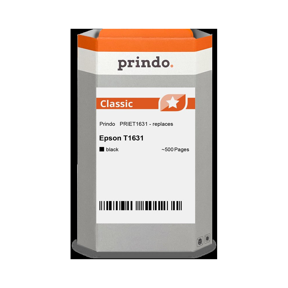 compatibile con Epson 16 XL nero  Prindo Classic XL nero Cartuccia d'inchiostro