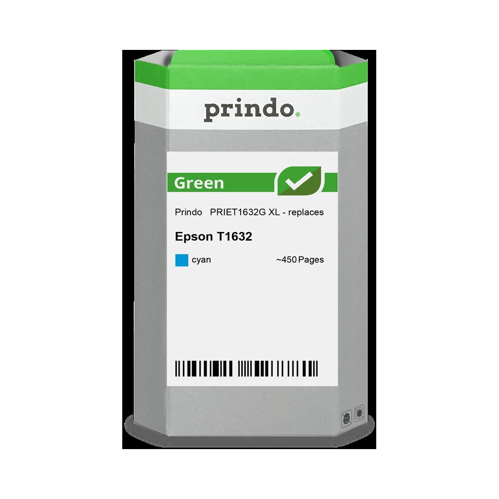 compatibile con Epson 16 XL ciano  Prindo Green XL ciano Cartuccia d'inchiostro
