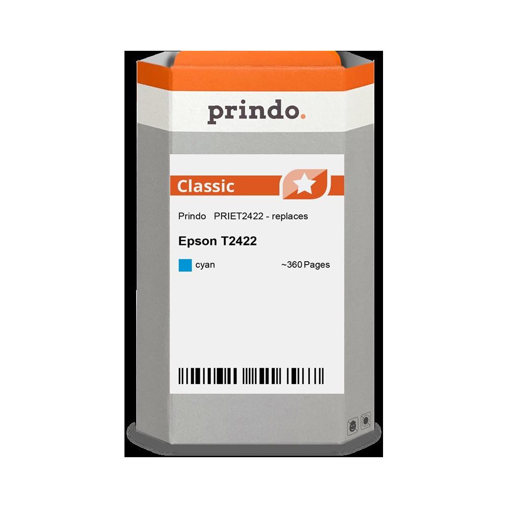 compatibile con Epson 24 ciano  Prindo Classic ciano Cartuccia d'inchiostro