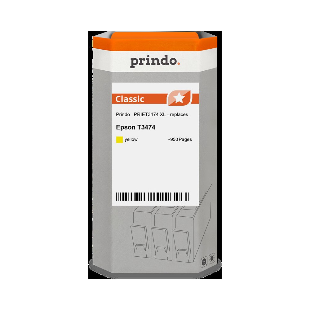 compatibile con Epson 34 XL giallo  Prindo Classic XL giallo Cartuccia d'inchiostro