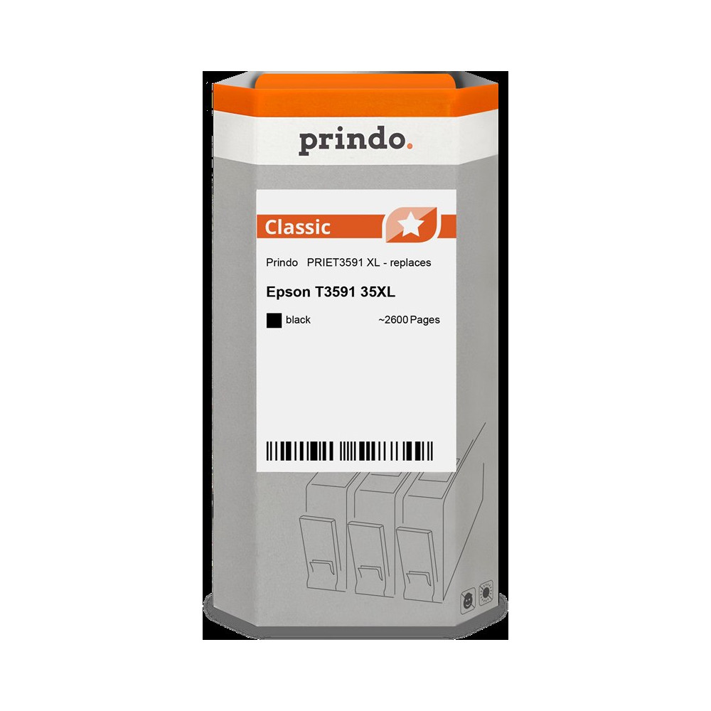 compatibile con Epson 35XL nero  Prindo Classic XL nero Cartuccia d'inchiostro