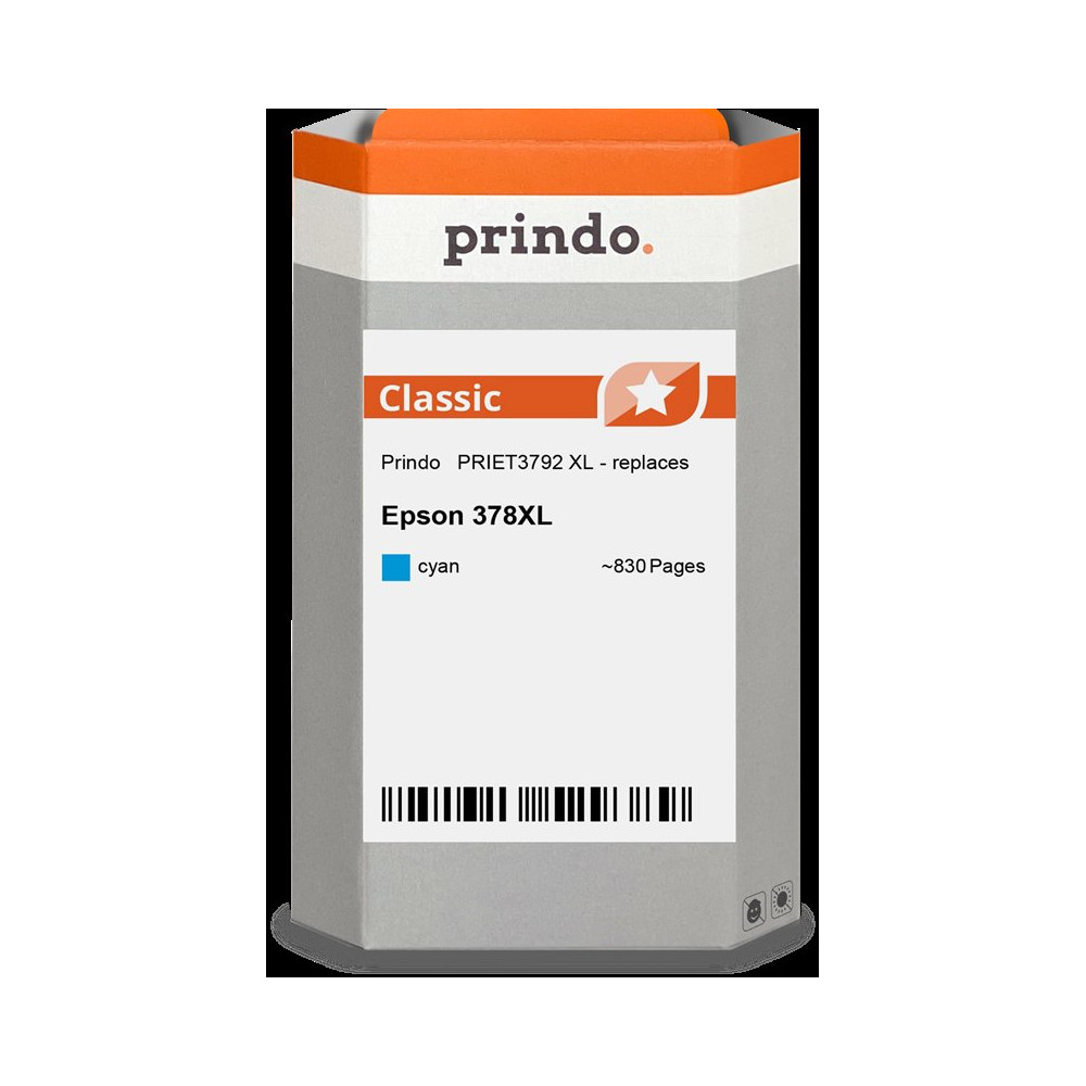 compatibile con Epson 378XL ciano  Prindo Classic XL ciano Cartuccia d'inchiostro