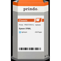 compatibile con Epson 378XL ciano (chiaro)  Prindo Classic XL ciano (chiaro) Cartuccia d'inchiostro
