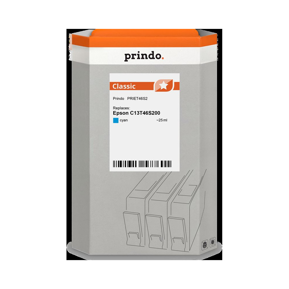 compatibile con Epson T46S2 ciano  Prindo Classic ciano Cartuccia d'inchiostro