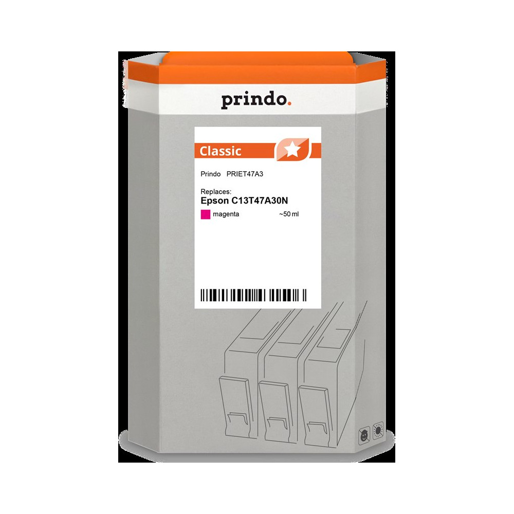 compatibile con Epson T47A3 magenta  Prindo Classic magenta Cartuccia d'inchiostro