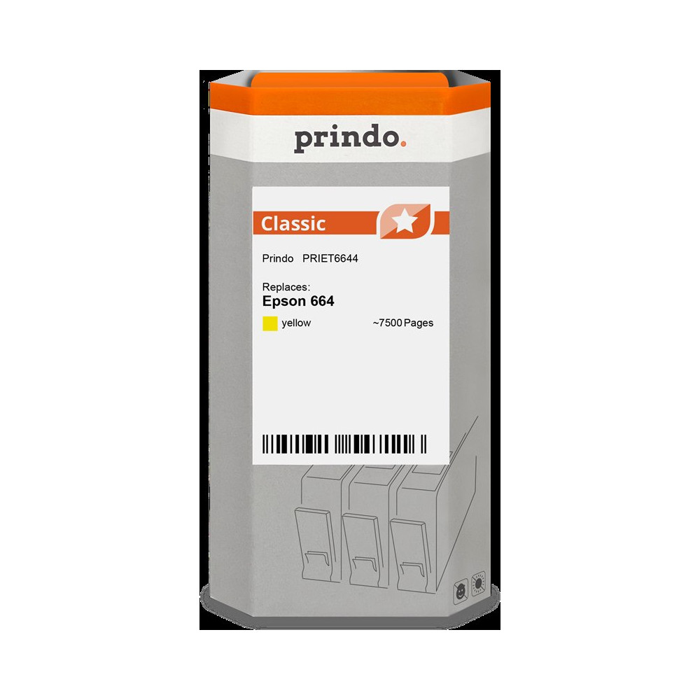 compatibile con Epson 664 giallo  Prindo Classic giallo Cartuccia d'inchiostro