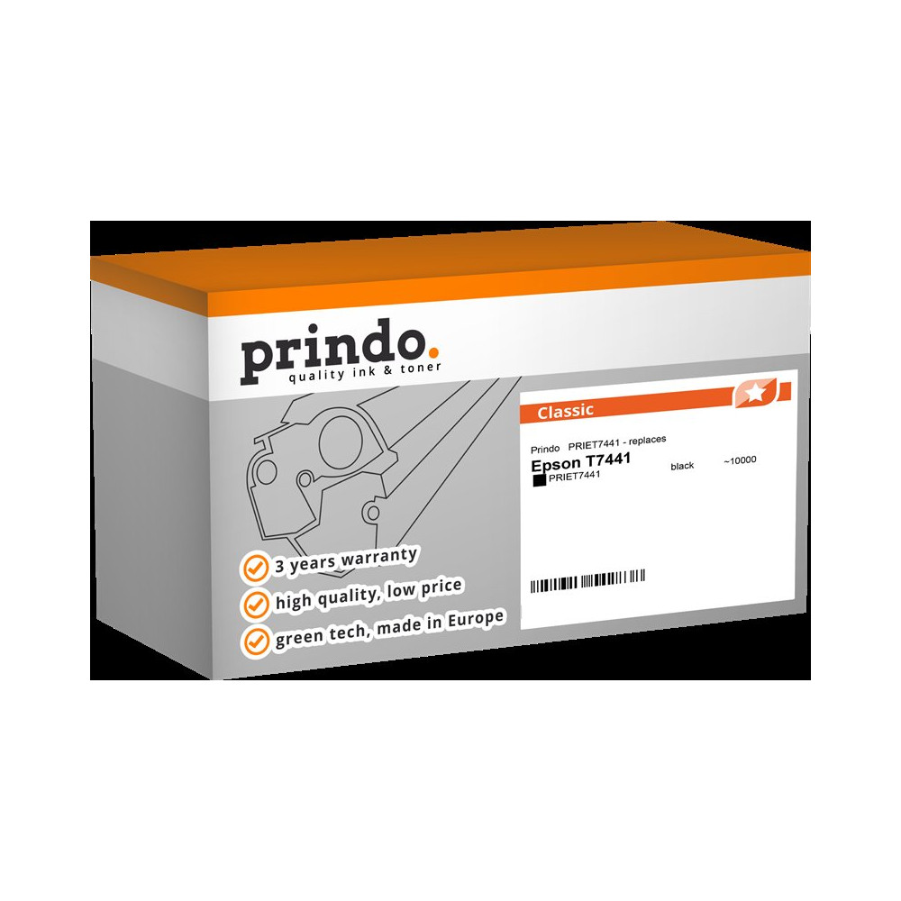compatibile con Epson T7441 nero  Prindo Classic nero Cartuccia d'inchiostro