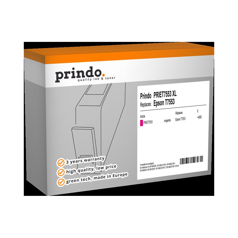 compatibile con Epson T7553 XL magenta  Prindo Classic XL magenta Cartuccia d'inchiostro