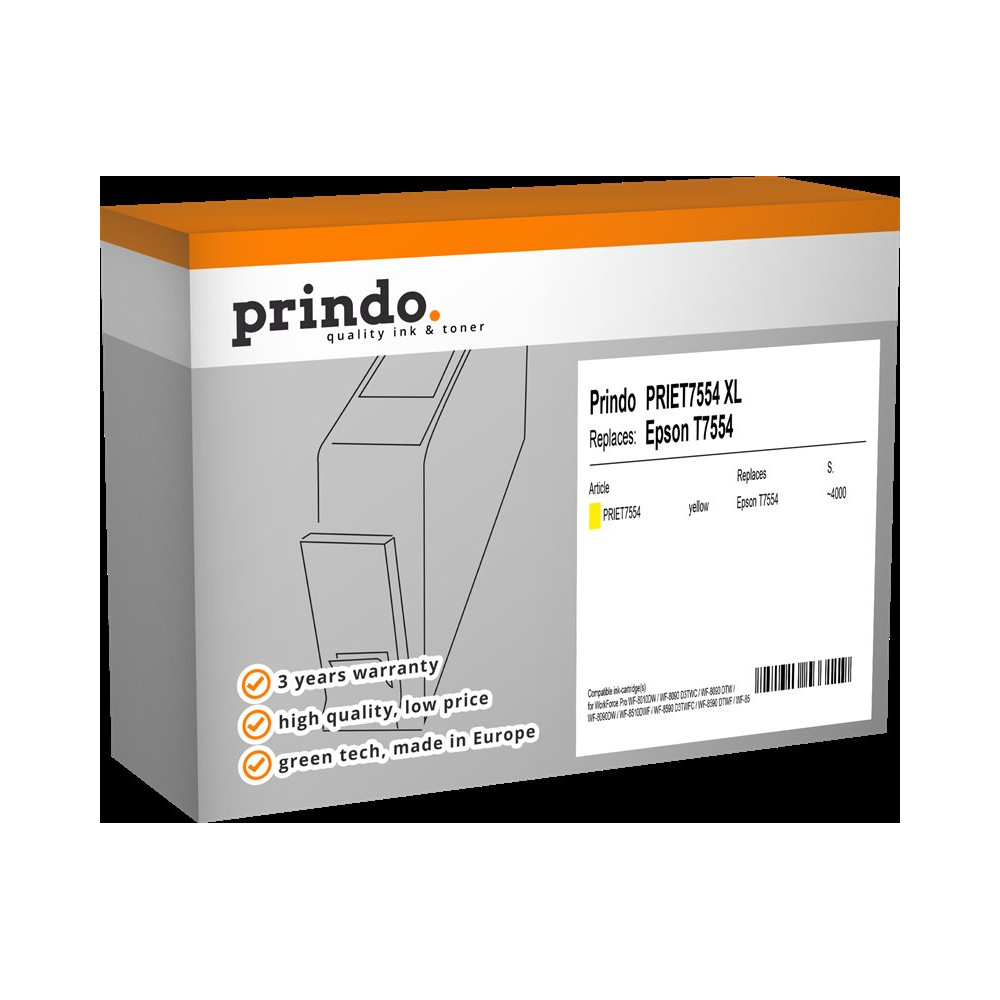 Prindo Classic XL giallo Cartuccia d'inchiostro