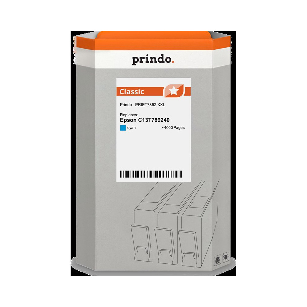 compatibile con Epson T7892 XXL ciano  Prindo Classic XXL ciano Cartuccia d'inchiostro