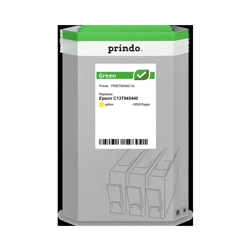 compatibile con Epson T9454 giallo  Prindo Green XL giallo Cartuccia d'inchiostro