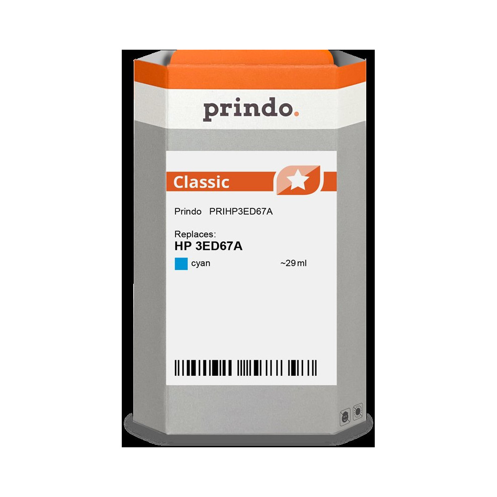 compatibile con HP 712 ciano  Prindo Classic ciano Cartuccia d'inchiostro