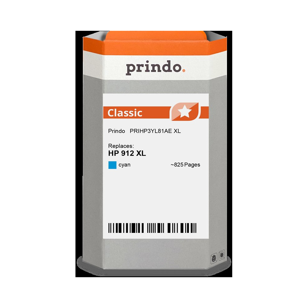 compatibile con HP 912 XL ciano  Prindo Classic XL ciano Cartuccia d'inchiostro