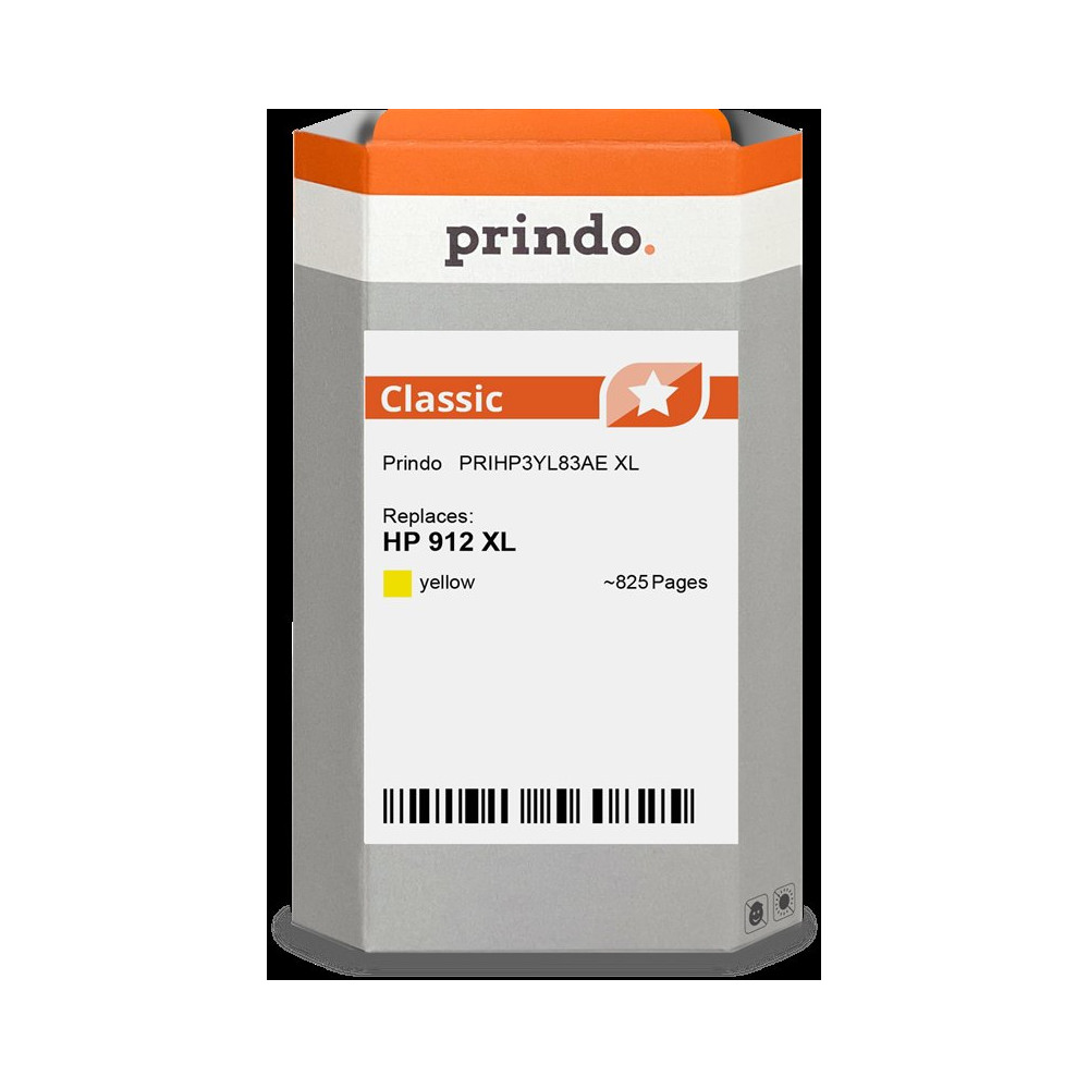 compatibile con HP 912 XL giallo  Prindo Classic XL giallo Cartuccia d'inchiostro
