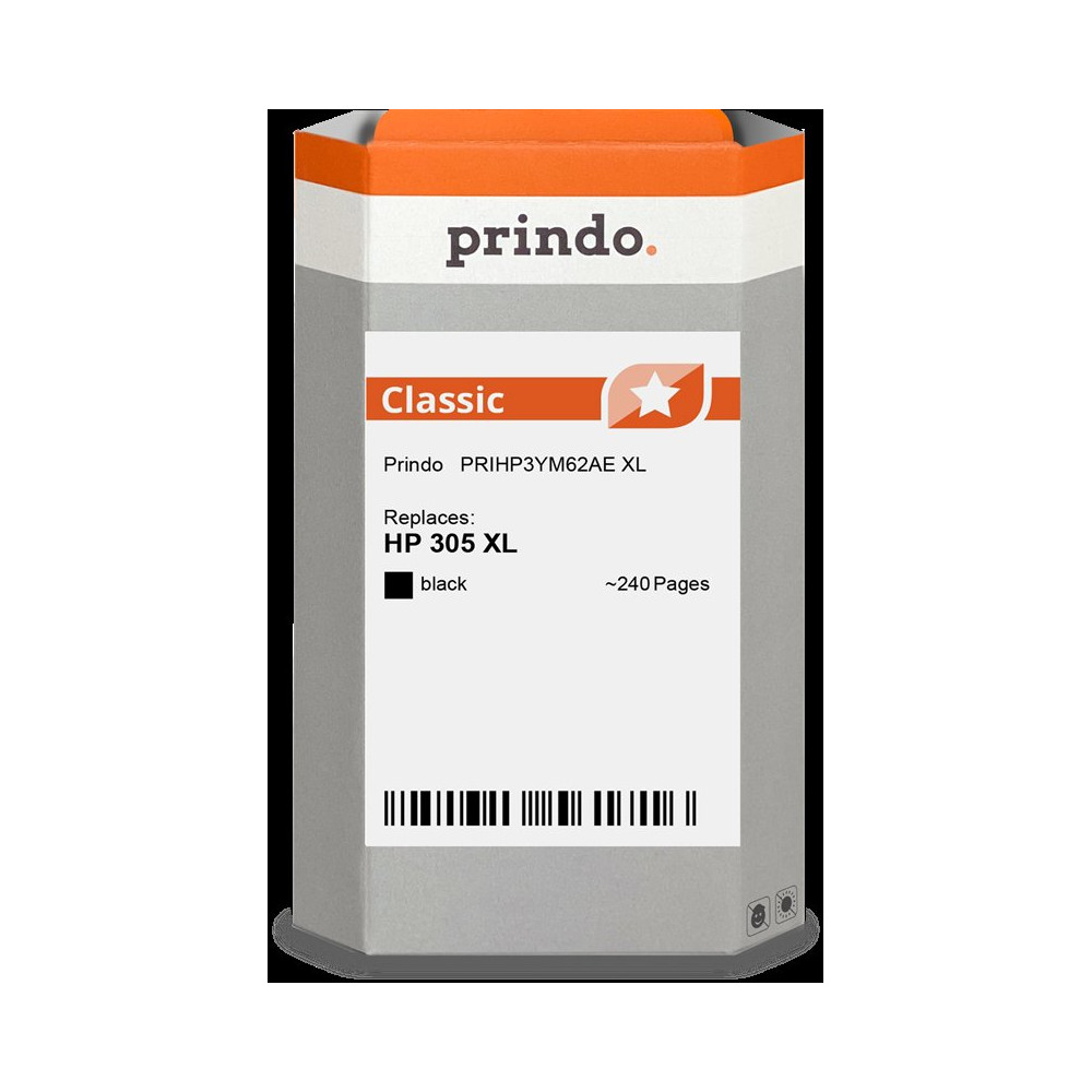 compatibile con HP 305 XL nero  Prindo Classic XL nero Cartuccia d'inchiostro