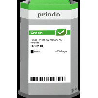 compatibile con HP 62 XL nero  Prindo Green XL nero Cartuccia d'inchiostro