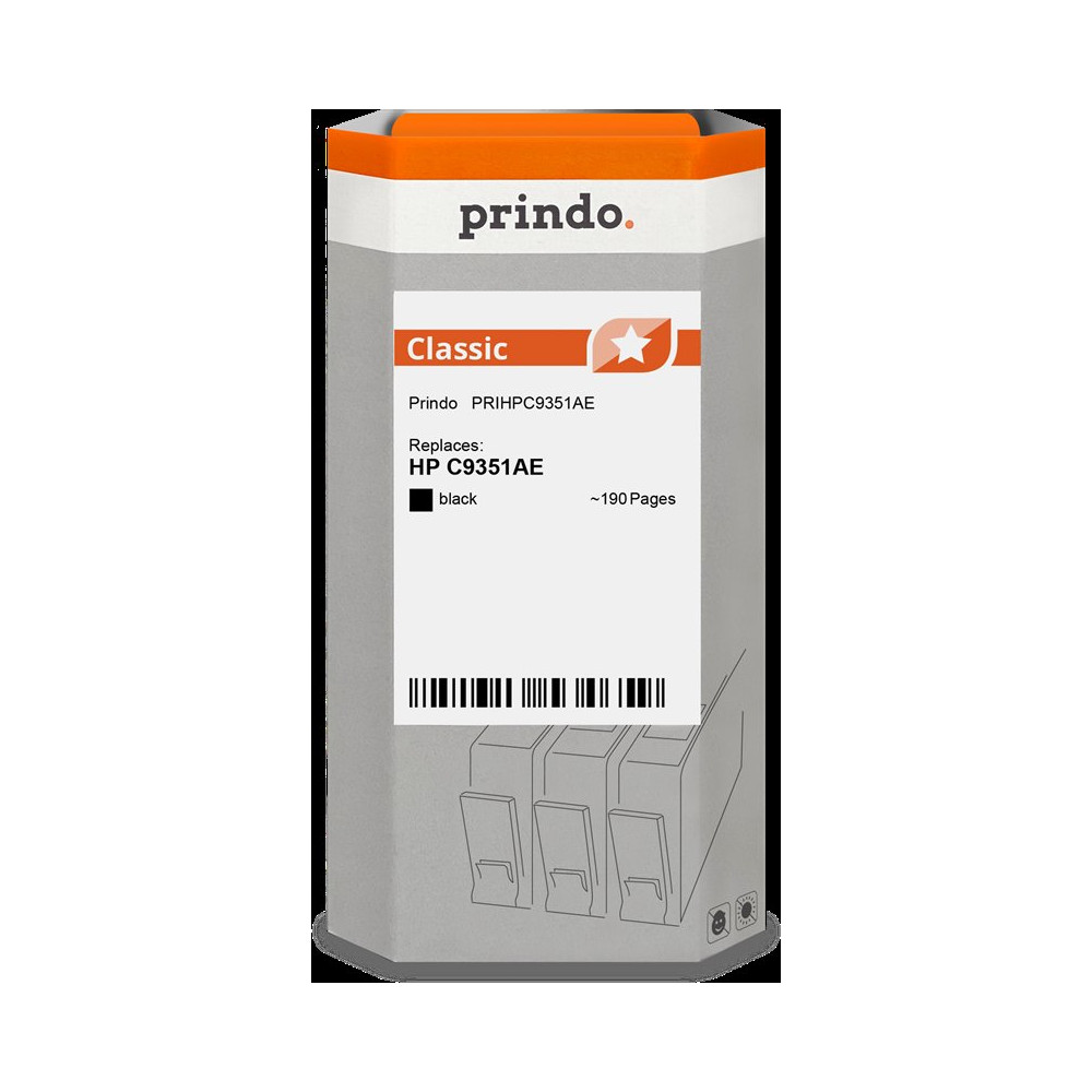 compatibile con HP 21 nero  Prindo Classic nero Cartuccia d'inchiostro