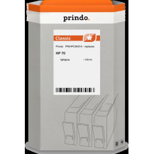 compatibile con HP 70 grigio (chiaro)  Prindo Classic grigio (chiaro) Cartuccia d'inchiostro