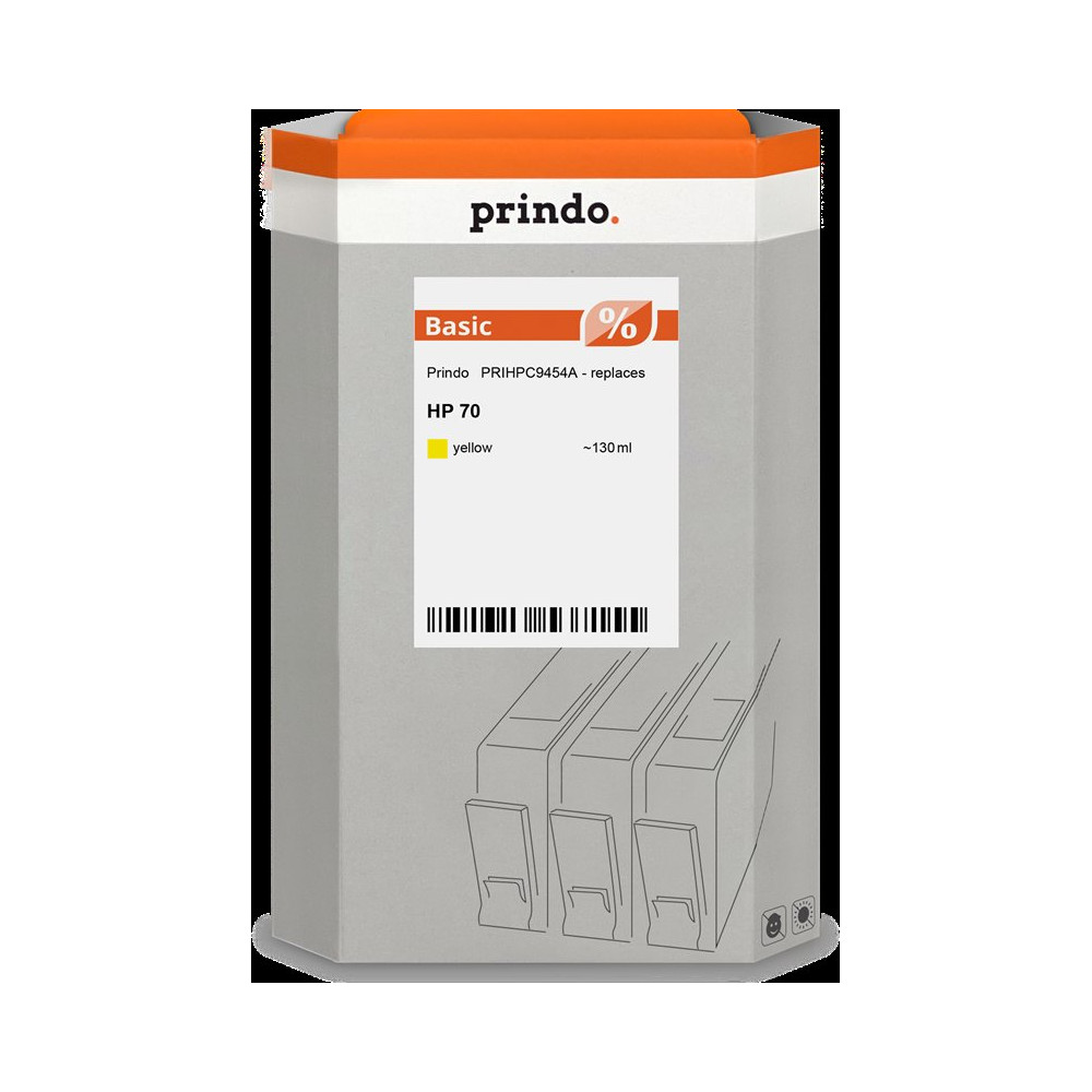 compatibile con HP 70 giallo  Prindo Basic giallo Cartuccia d'inchiostro