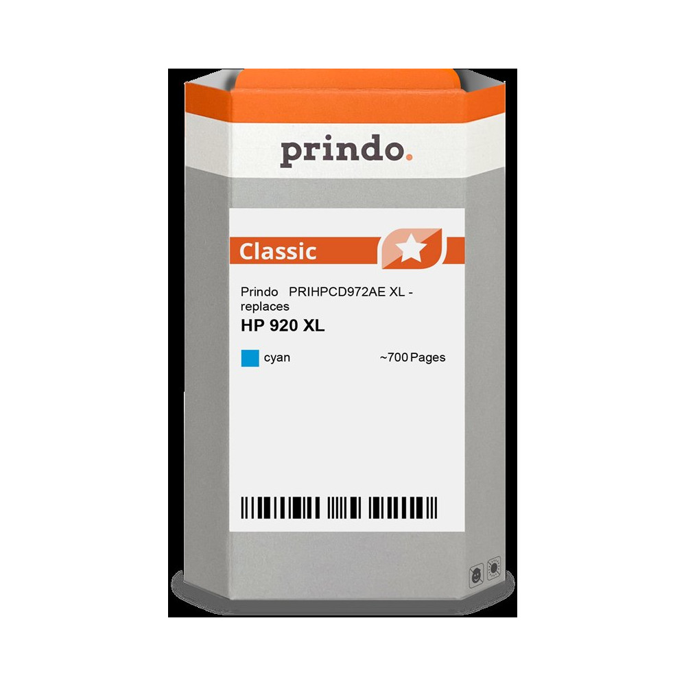 compatibile con HP 920 XL ciano  Prindo Classic XL ciano Cartuccia d'inchiostro