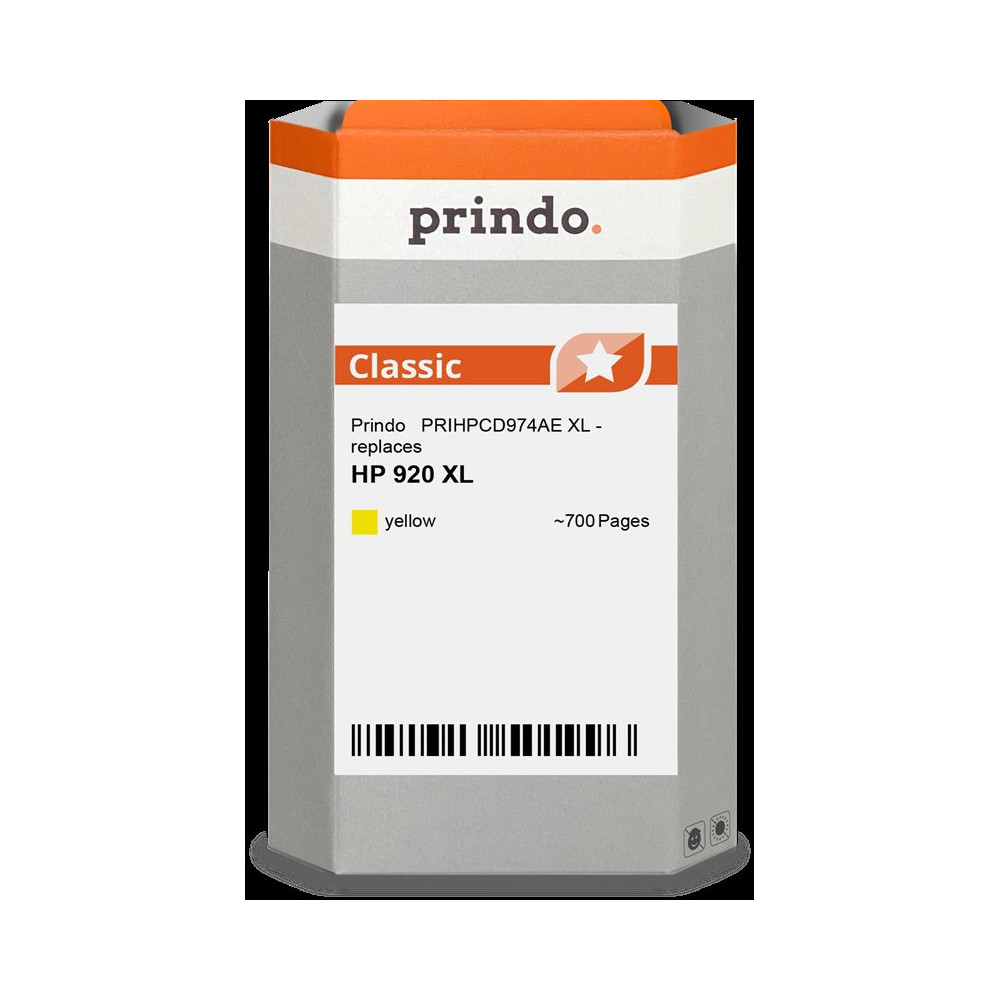 compatibile con HP 920 XL giallo  Prindo Classic XL giallo Cartuccia d'inchiostro