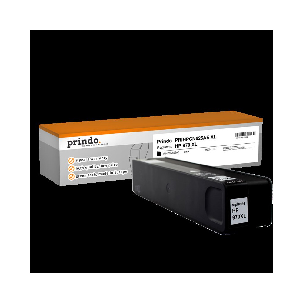 compatibile con HP 970 XL nero  Prindo Classic XL nero Cartuccia d'inchiostro