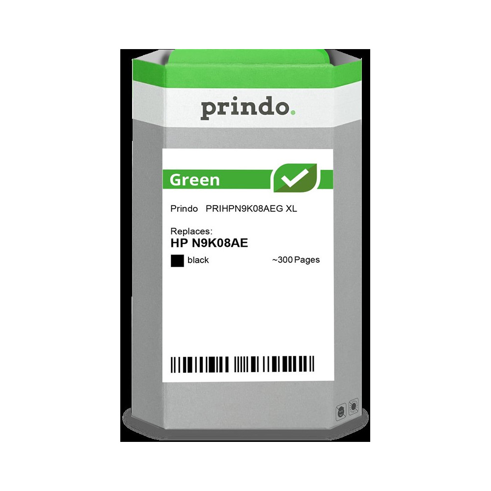compatibile con HP 304 XL nero  Prindo Green XL nero Cartuccia d'inchiostro