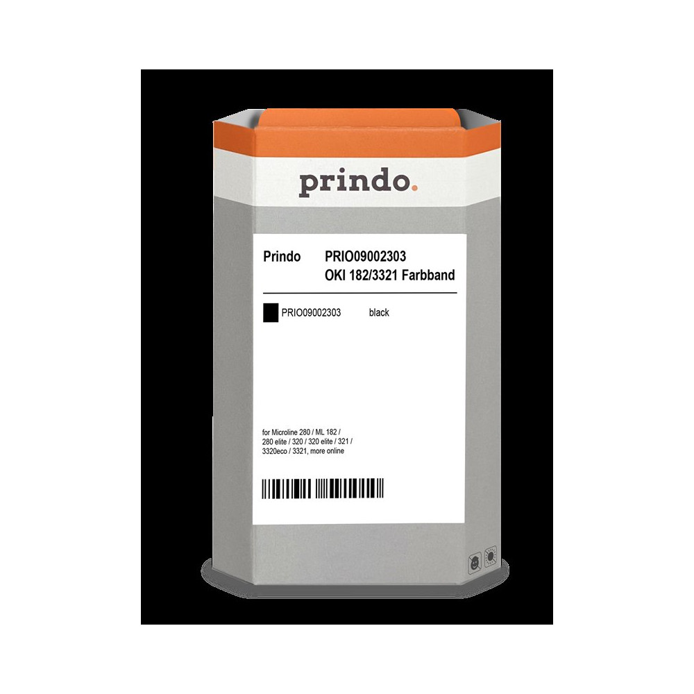 compatibile con OKI 09002303 (182/3321)  Prindo Basic Nastro colorato nero