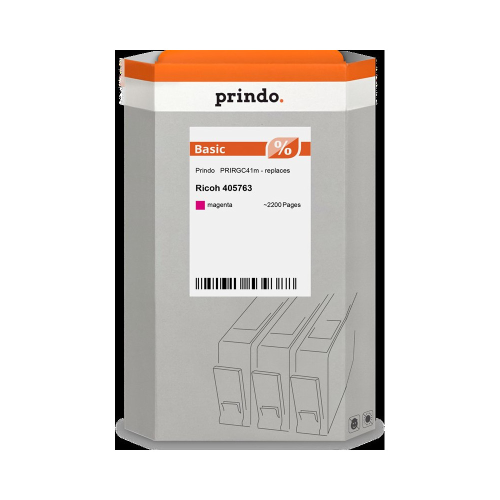 compatibile con Ricoh cartuccia gelo GC41MHC magenta  Prindo Basic cartuccia gelo magenta