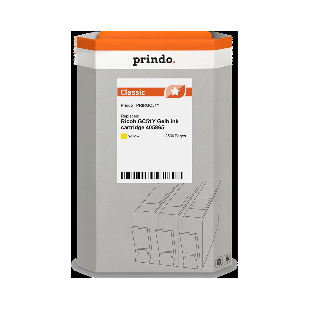 Prindo Classic giallo Cartuccia d'inchiostro