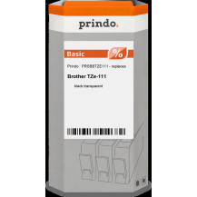 Prindo Basic Nastro Nero su trasparente