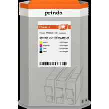compatibile con Brother LC-1100  Prindo Classic Multipack nero / ciano / magenta / giallo