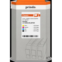 compatibile con Brother LC-129XL+LC-125XL  Prindo Classic XL Multipack nero / ciano / magenta / giallo