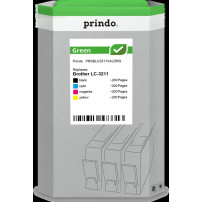 compatibile con Brother LC-3211  Prindo Green Multipack nero / ciano / magenta / giallo