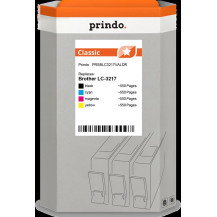 compatibile con Brother LC-3217  Prindo Classic Multipack nero / ciano / magenta / giallo