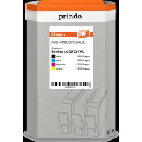 compatibile con Brother LC527XLVAL  Prindo Classic XL Multipack nero / ciano / magenta / giallo