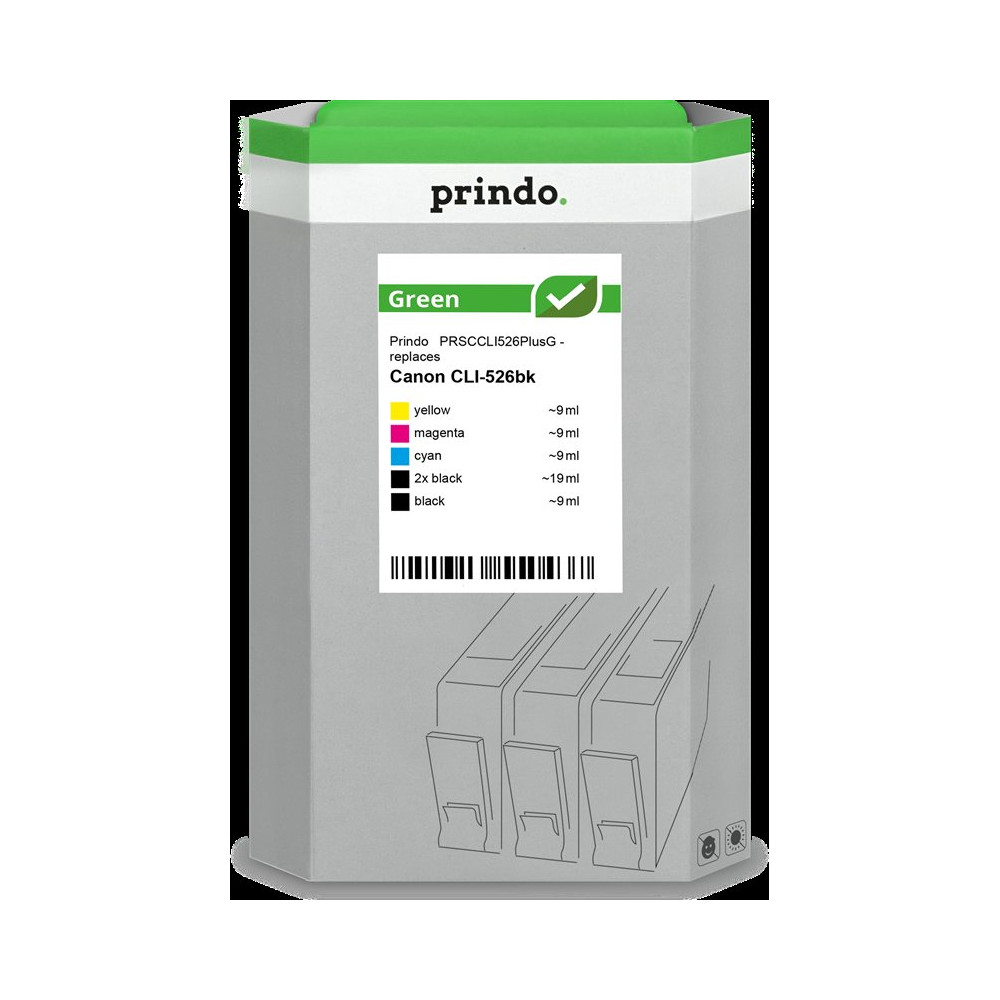 compatibile con Prindo Green  Prindo Green Multipack nero / ciano / magenta / giallo