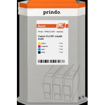 compatibile con Canon CLI-551  Prindo Basic Multipack nero / ciano / magenta / giallo