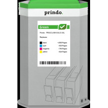 Prindo Green XXL Multipack nero / ciano / magenta / giallo