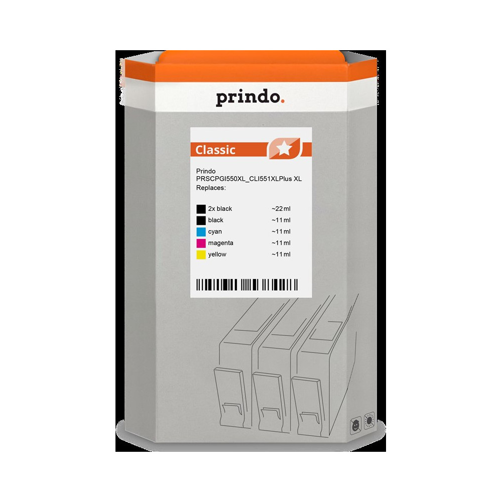 Prindo Classic XL Multipack nero / ciano / magenta / giallo
