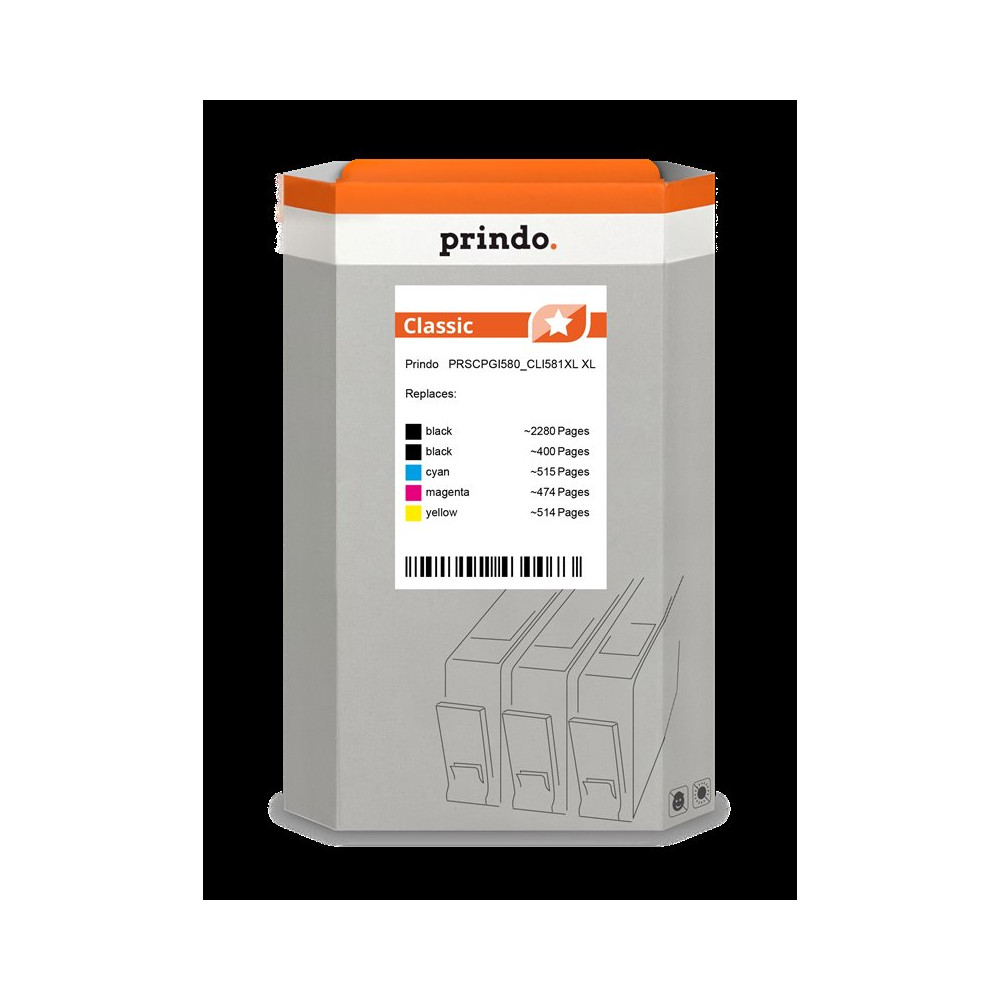 Prindo Classic XL Multipack nero / nero / ciano / magenta / giallo